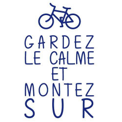 Stickers citation Gardez le calme (I0137)