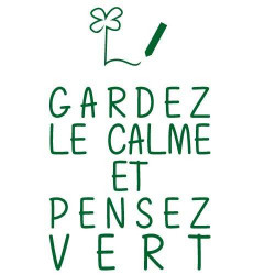 Stickers Citation Gardez le calme (I0138)