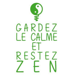 Stickers Citation Gardez le calme (I0139)