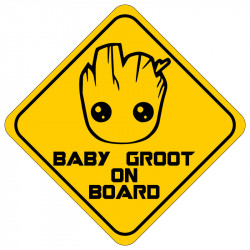 STICKER BABY GROUT ON BOARD (J0106)