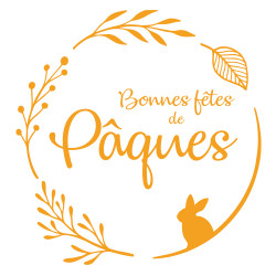 STICKER BONNES FETES DE PAQUES (PAQUES002)