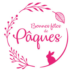 STICKER BONNES FETES DE PAQUES (PAQUES002)