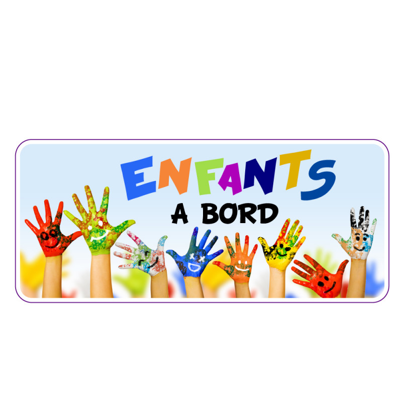 Autocollant Enfants à bord Français