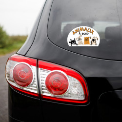 STICKER ANIMAUX A BORD (J0136)
