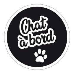 STICKER CHAT A BORD (J0140)