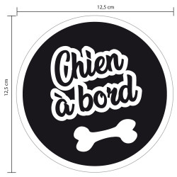 STICKER CHIEN A BORD (J0141)