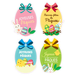 STICKER OEUFS ET LAPINS (PAQUES006)