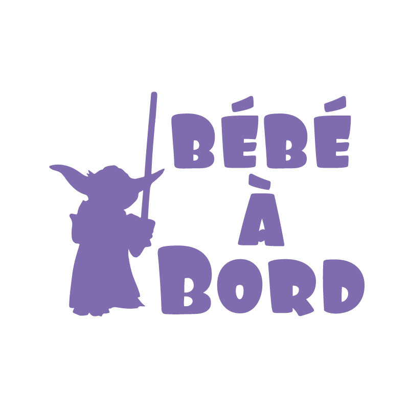 STICKER BEBE A BORD YODA (J0112)