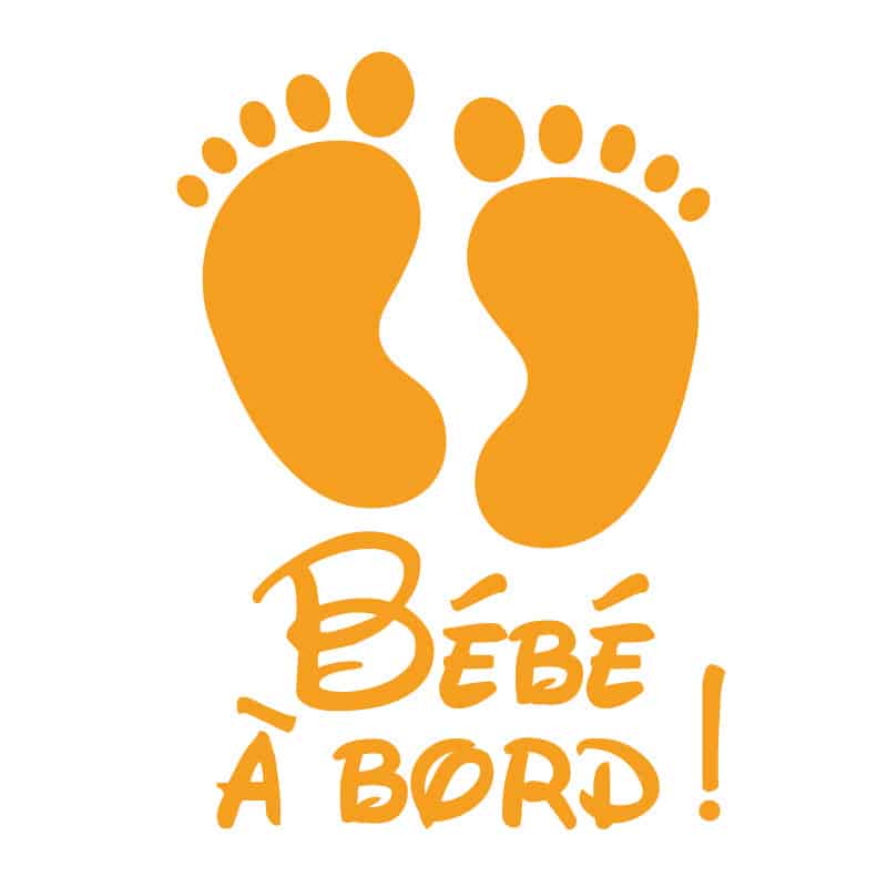 STICKER BEBE A BORD PETITS PIEDS (J0115)