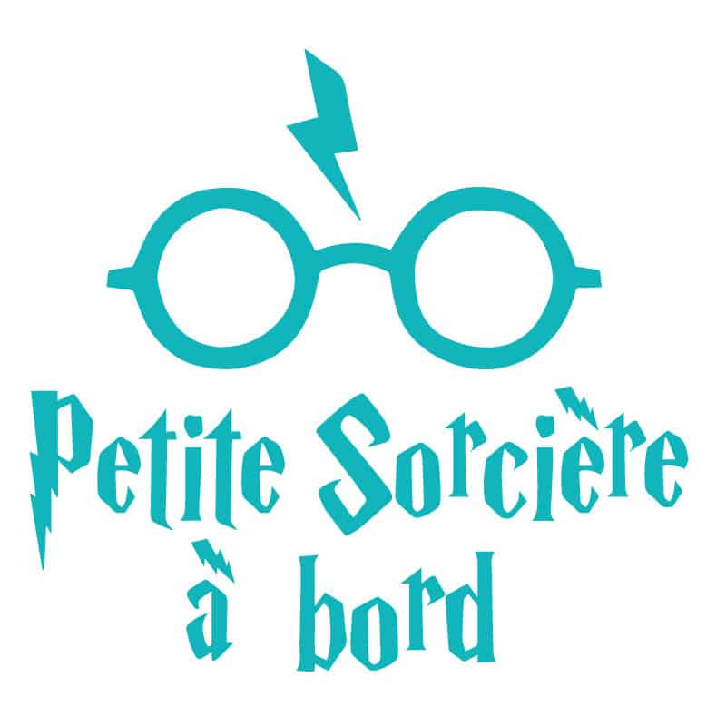 STICKER BEBE A BORD PETITE SORCIERE (J0119)