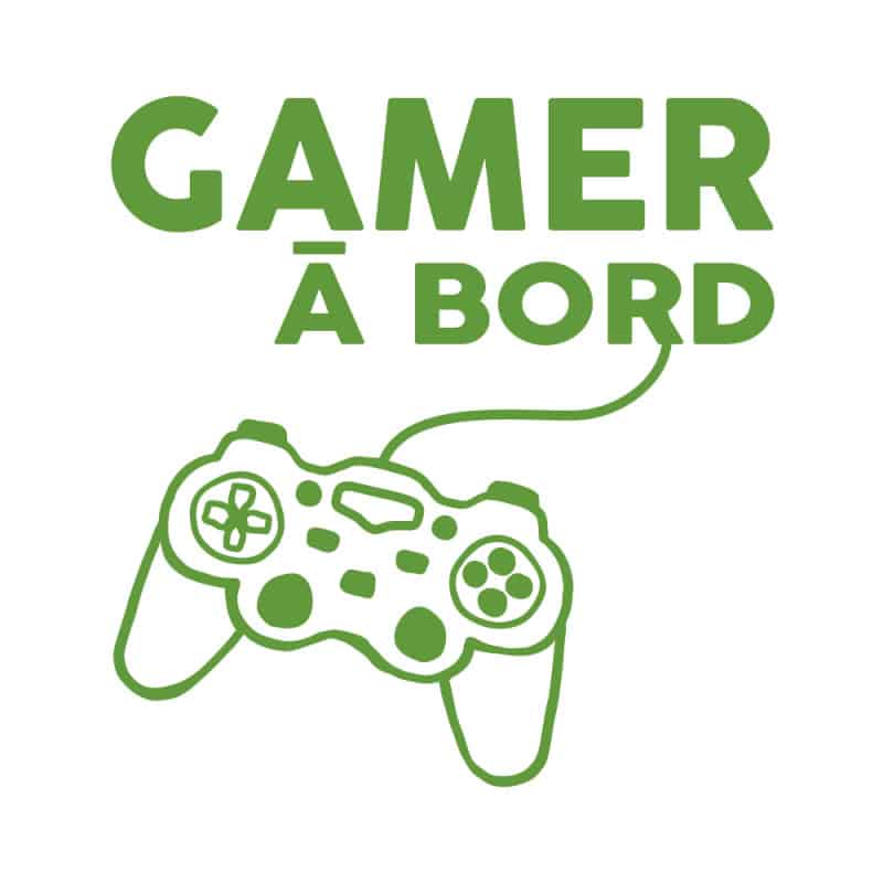 STICKER GAMER A BORD (J0122)