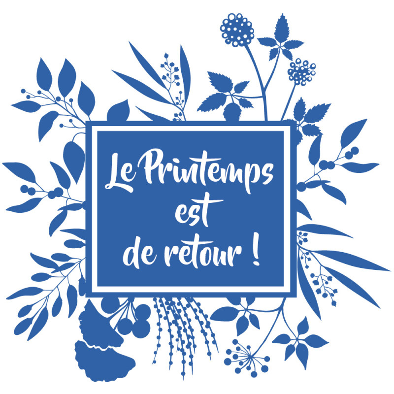 STICKER POUR VITRINE THEMATIQUE PRINTEMPS