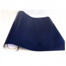 ADHESIF AU METRE ASPECT BRILLANT BLEU ACIER