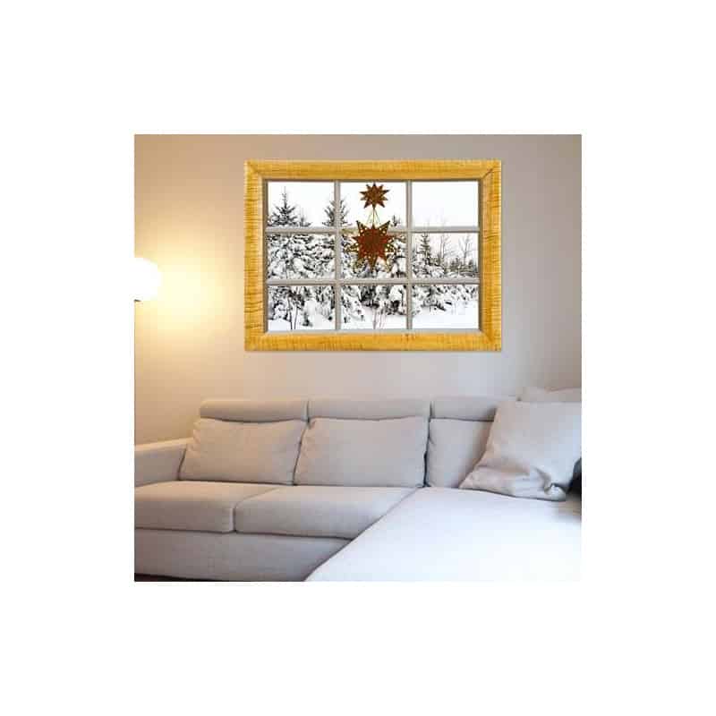 STICKERS FENETRE SCENE DE NEIGE (T0129) STICKERS FENETRE SCENE DE NEIGE (T0129)