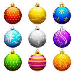STICKER PLANCHE DE  9 BOULES (T0140)