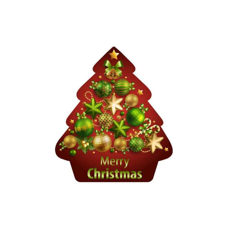 STICKER SAPIN VERT ET OR (T0142) STICKER SAPIN VERT ET OR (T0142)