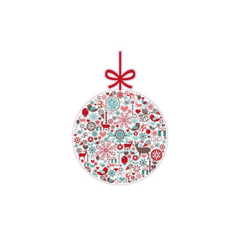 STICKER BOULE ESPRIT SCANDINAVE (T0149)
