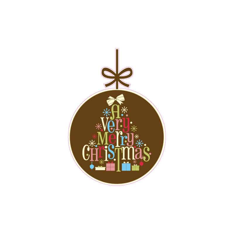 STICKER BOULE "VERY CHRISTMAS" (T0159) STICKER BOULE "VERY CHRISTMAS" (T0159)