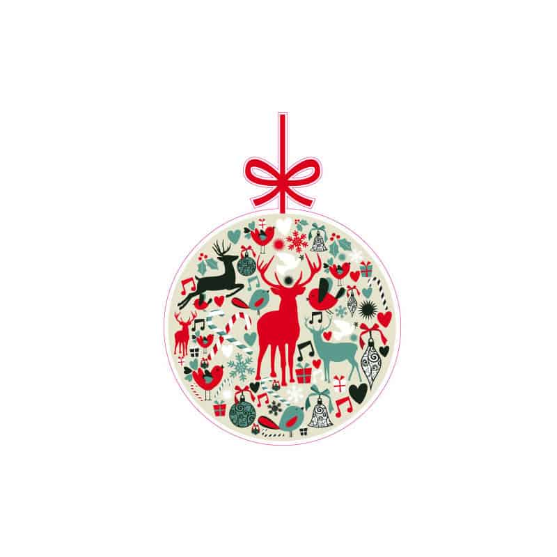 STICKER BOULE ESPRIT SCANDINAVE 2 (T0160)