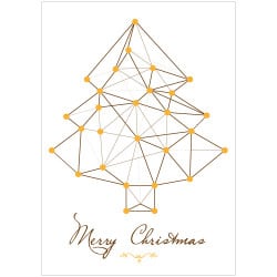 STICKER SAPIN MERRY CHRISTMAS (T0178)