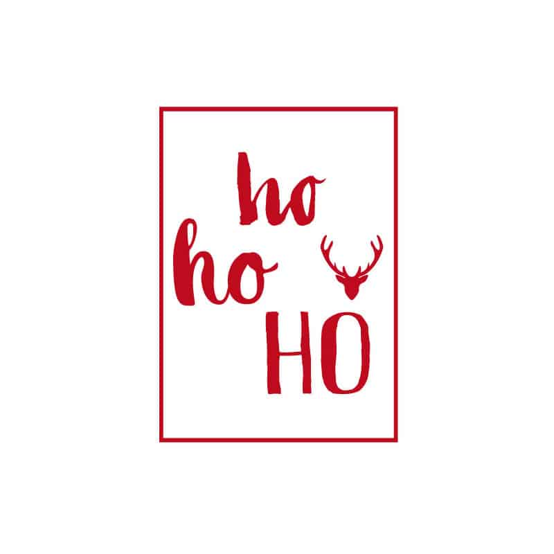 STICKER DE NOEL POUR VITRE HO HO HO (T0193)