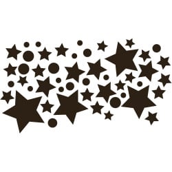 STICKER COURONNE DE NOEL FESTIVE (T0201)