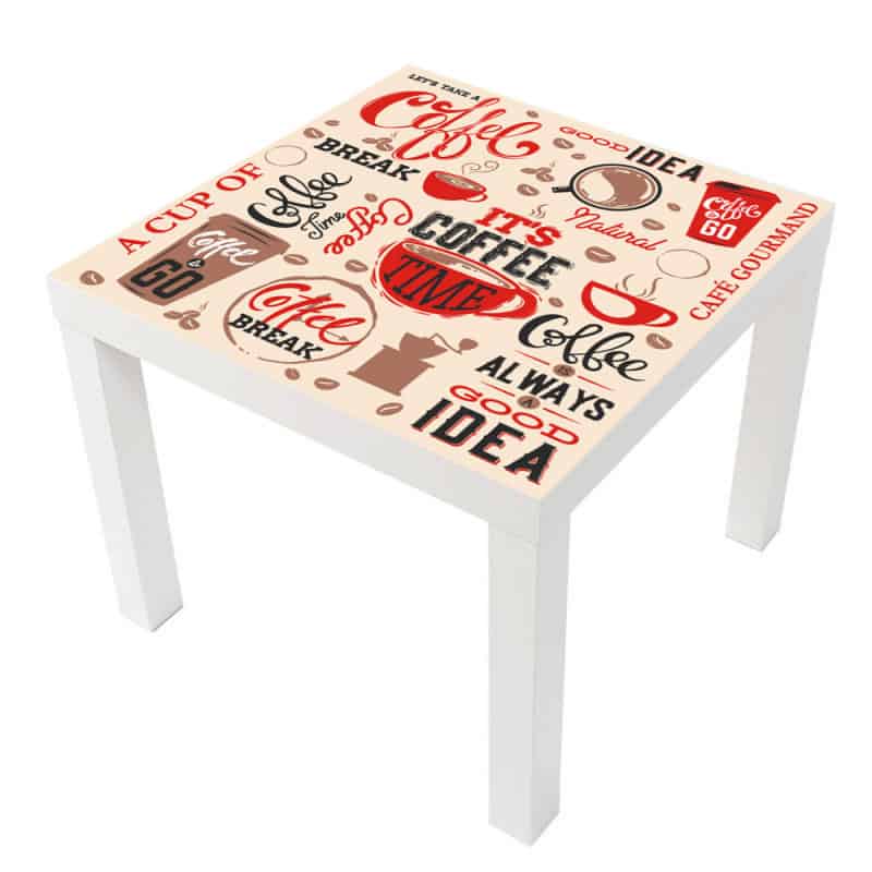 STICKER COFFEE TIME TABLE LACK IKEA MILACK011