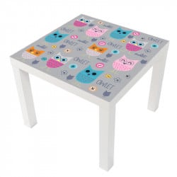 STICKER CHOUETTES TABLE LACK IKEA MILACK012