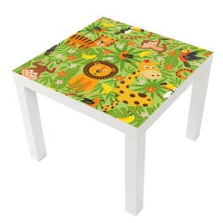 STICKER JUNGLE CRAZY POUR LES TABLES LACK IKEA MILACK020