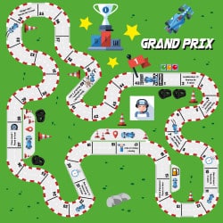 STICKER GRAND PRIx TABLE IKEA MILACK024