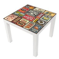 STICKER VINTAGE TABLE IKEA MILACK030