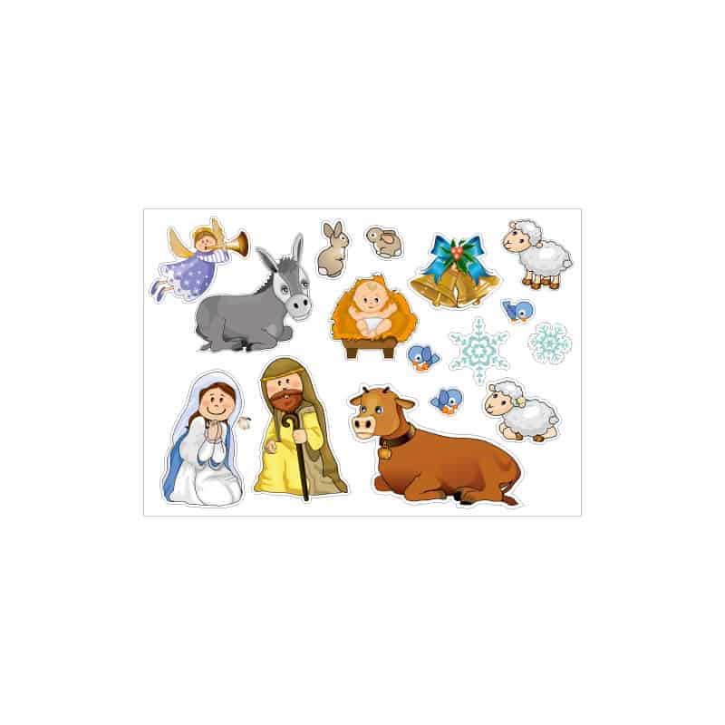 PLANCHE DECORATION DE NOEL SUJET CRECHE (T0207) PLANCHE DECORATION DE NOEL SUJET CRECHE (T0207)