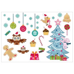 PLANCHE DECORATIVE SPECIAL NOEL (T0208)