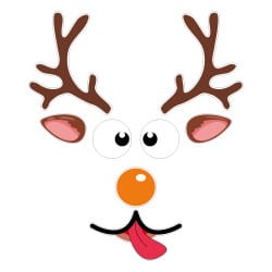 LOT DE 4 STICKERS RENNES SPECIAL EMBALLAGE NOEL (T0213)