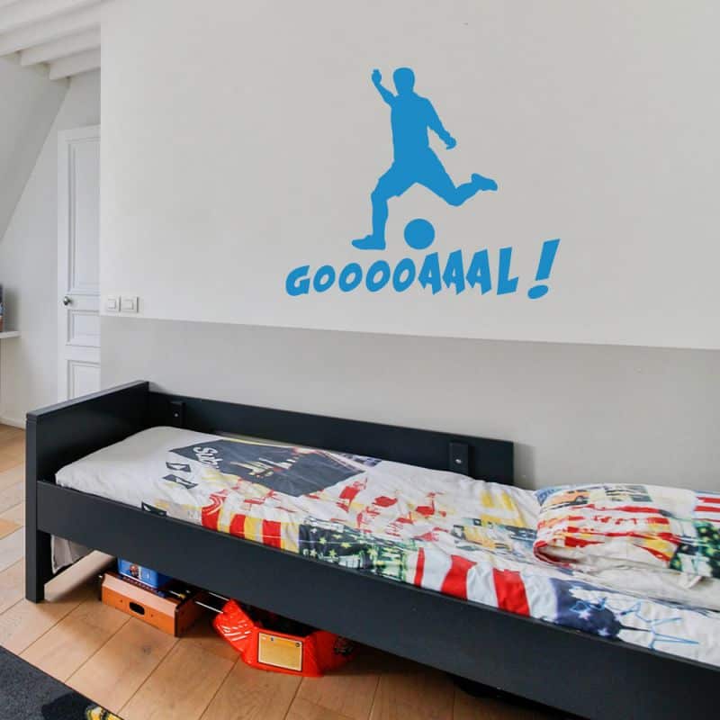 Stickers Silouhette Football Goaaaalll (FOOT01)