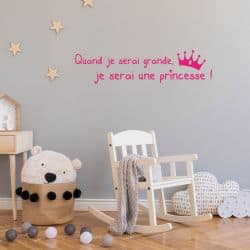 STICKER CITATION PRINCESSE (I0155)