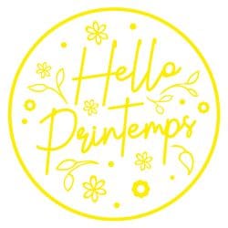 STICKER POUR VITRINE HELLO PRINTEMPS (PRINTEMPS007)