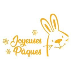 STICKER POUR VITRINE JOYEUSE PAQUES (PAQUES010)