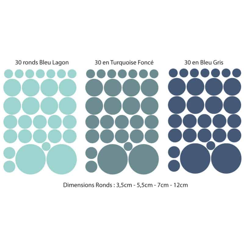KIT RONDS 3 COULEURS (KIT_ROND_3BLEU)