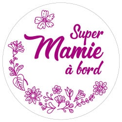 STICKER SUPER MAMIE A BORD...