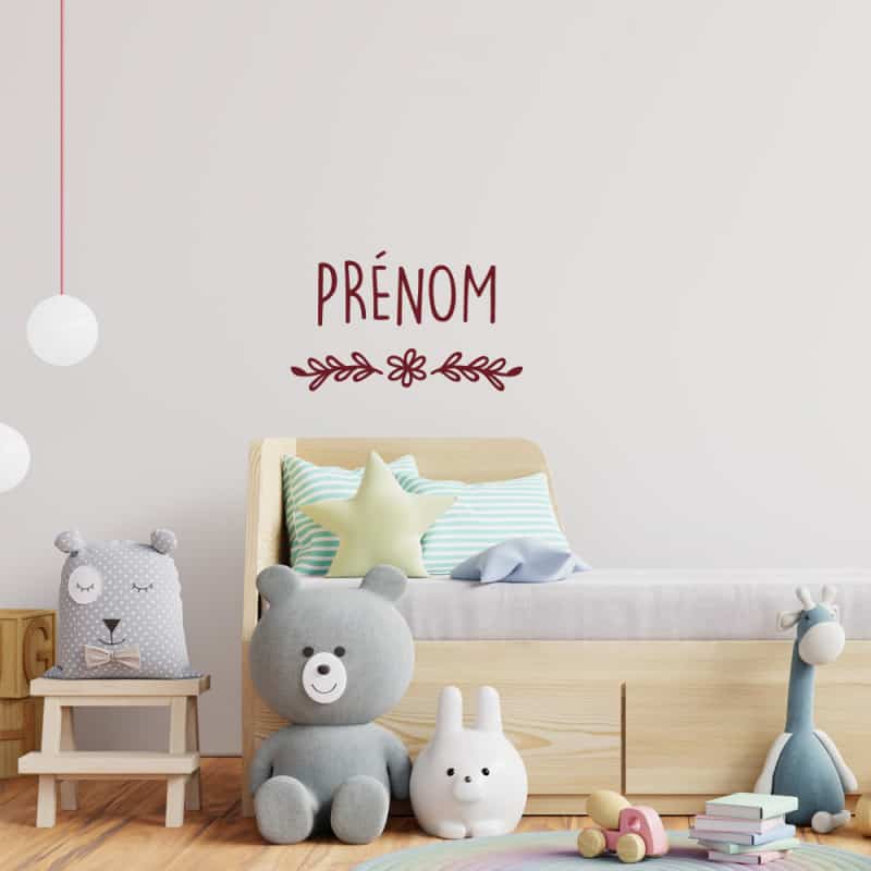 STICKER PRENOM FILLE PERSONNALISABLE (E0287)