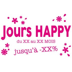 STICKER VITRINE JOURS HAPPY...