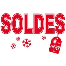 STICKER VITRINE SOLDES...