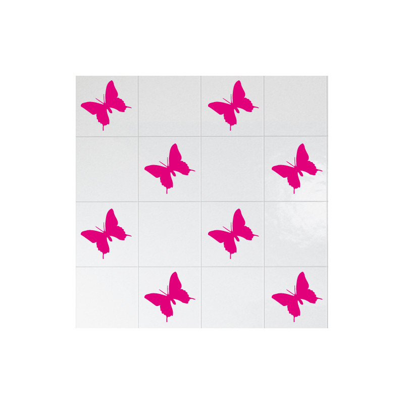 STICKERS CARRELAGE MOTIF PAPILLON STICKERS CARRELAGE MOTIF PAPILLON