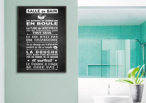 Poster salle de bain